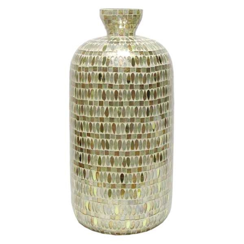 Gold Mosaic Vase, 18″