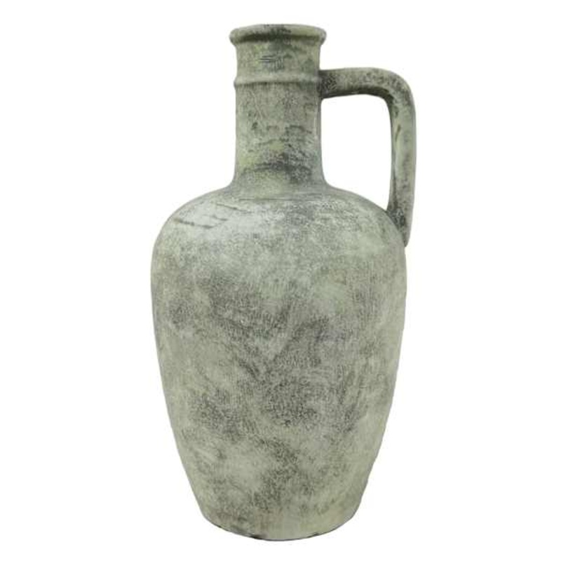 Green Ceramic Vase, 16″