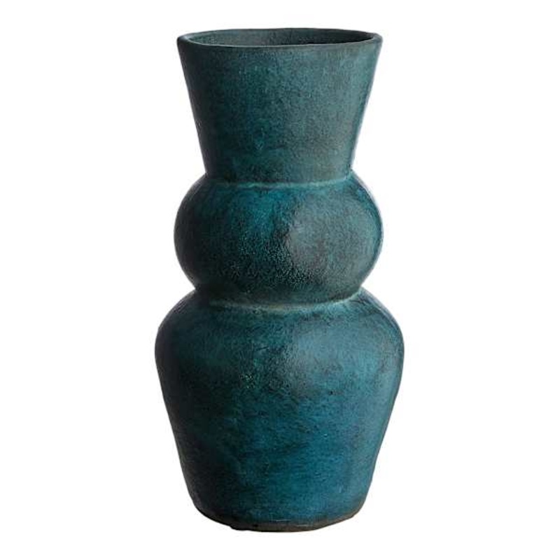 Green Terracotta Vase, 7″