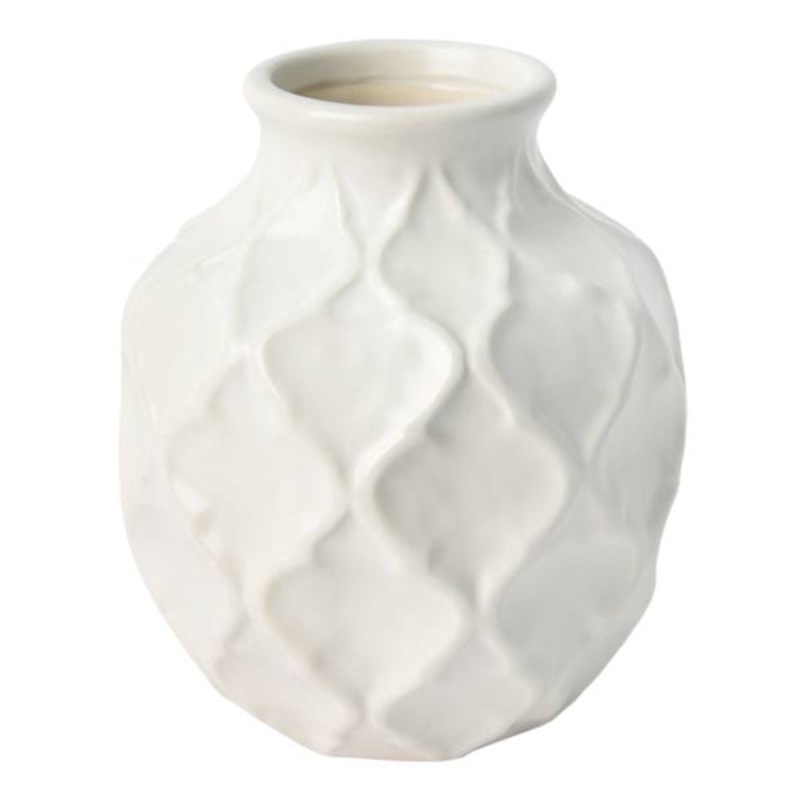 Helen White Ceramic Vase, 6″