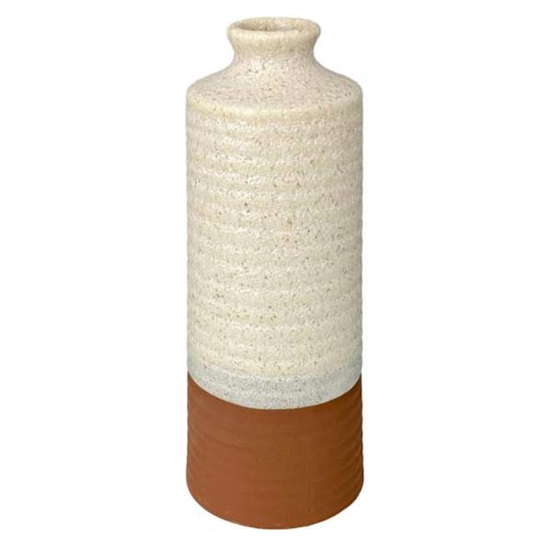 Honeybloom Two Tone Ceramic Vase, 12″