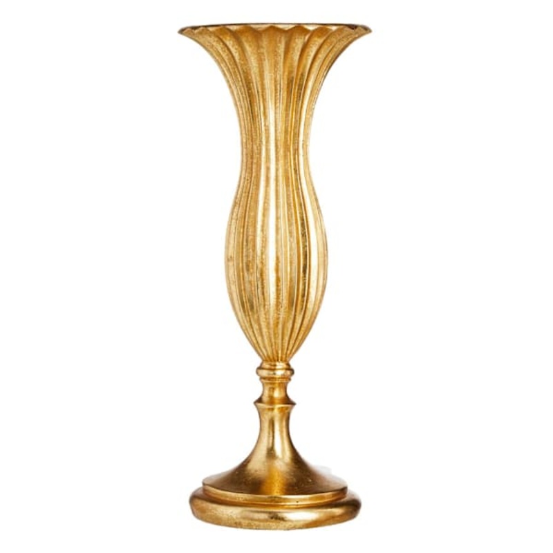 Metallic Goblet Vase, 16″