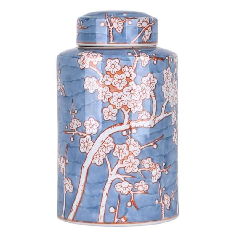 Multi Floral Ceramic Vase, 12″