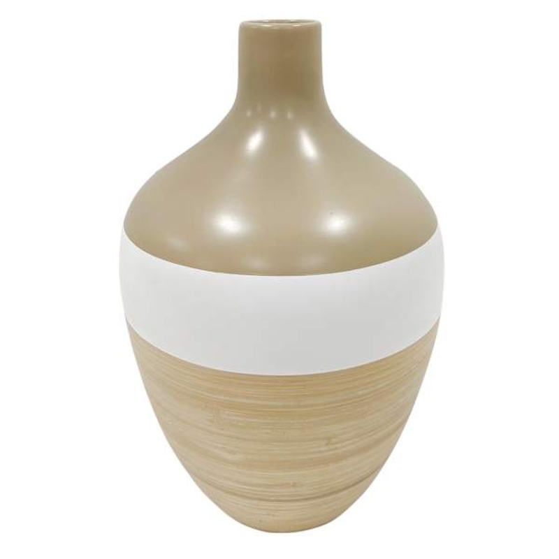 Natural Bamboo Vase, 13″