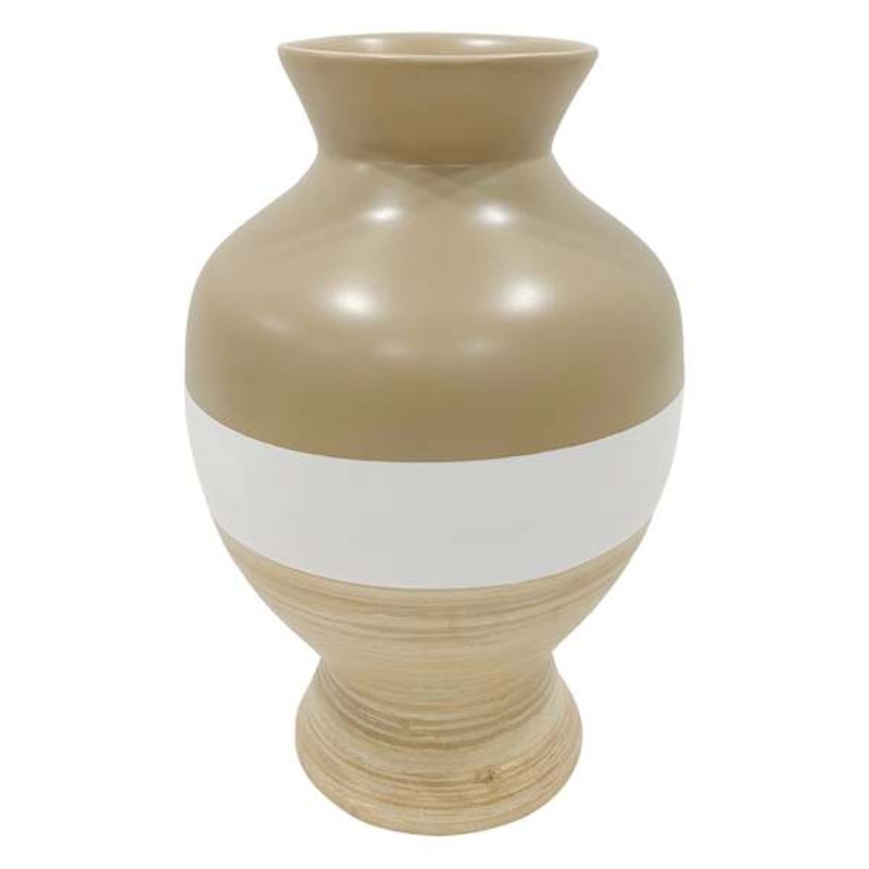Natural Bamboo Vase, 14″