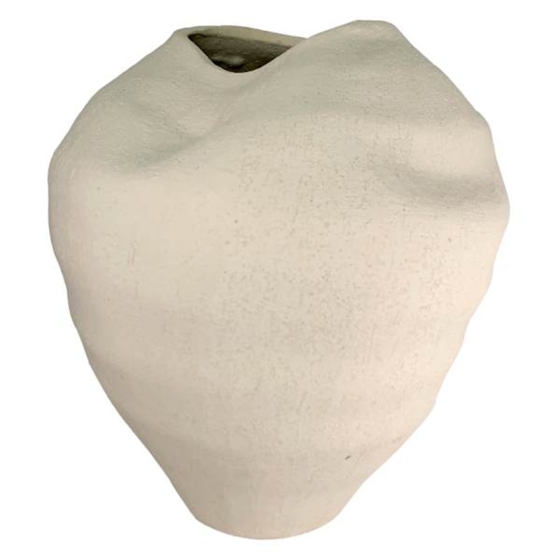 Natural Dent Ceramic Vase, 11×12