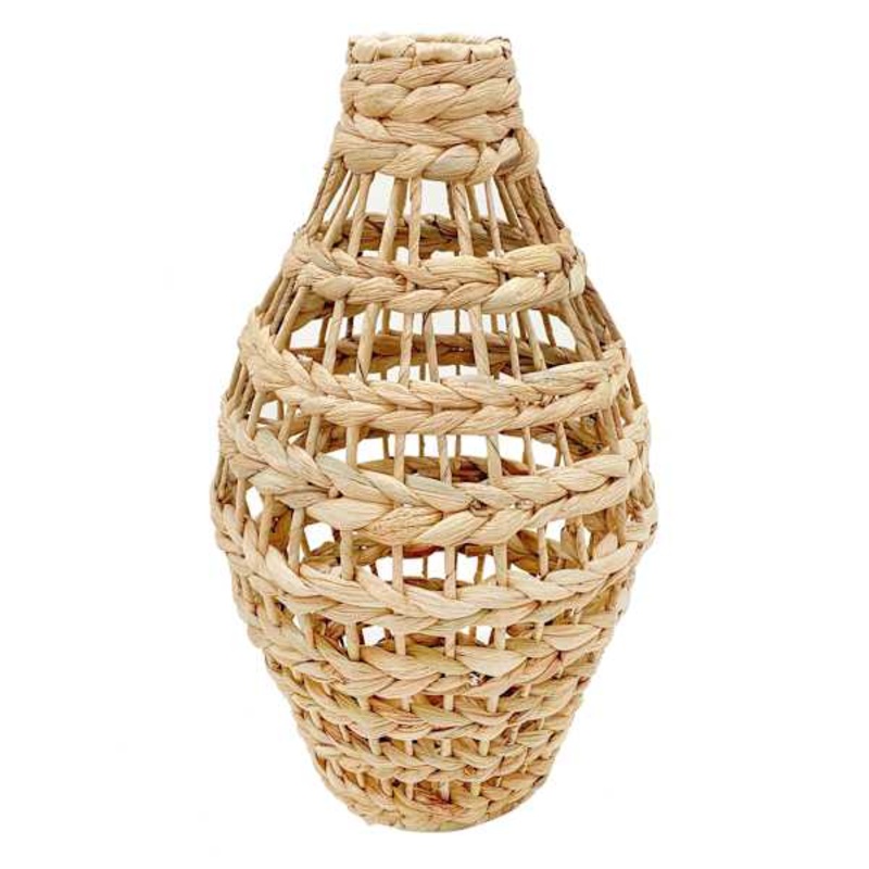 Natural Wicker Woven Vase, 16″