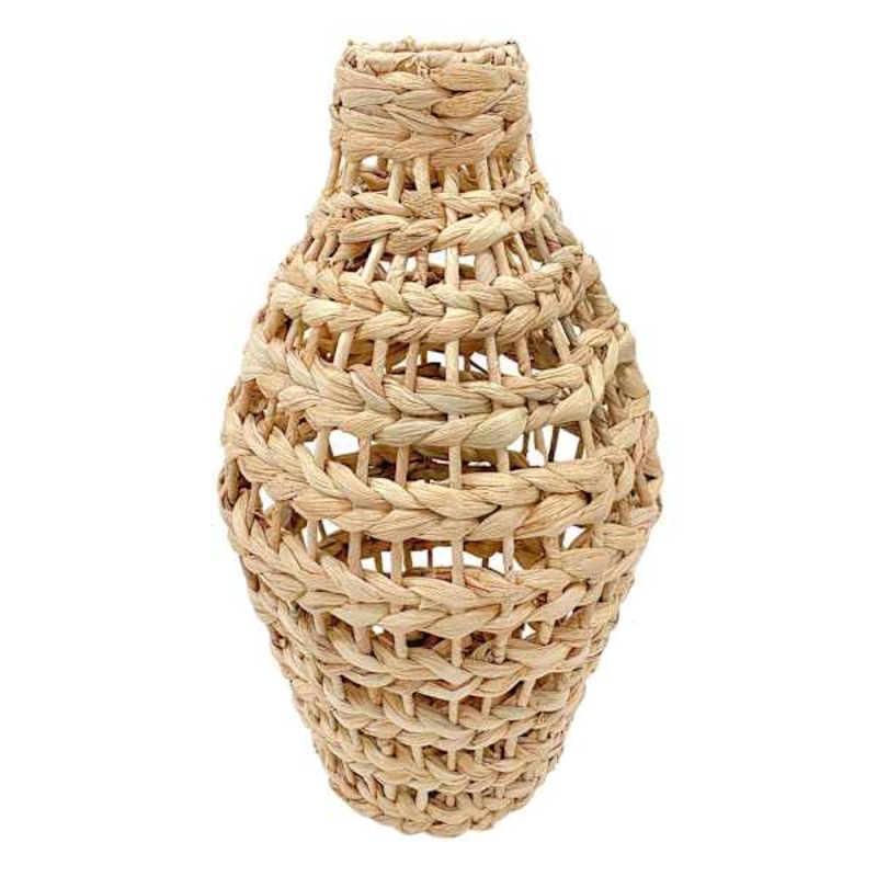 Natural Wicker Woven Vase, 18″