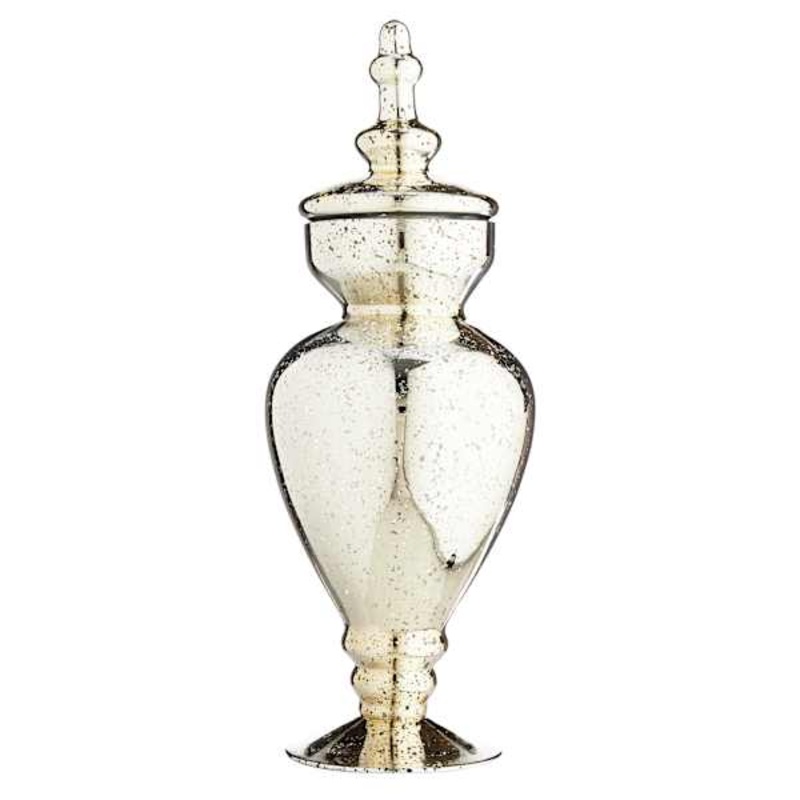 Providence Gold Mercury Glass Jar, 16.5″
