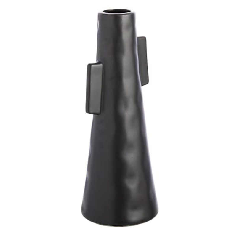 Tracey Boyd Black Ceramic Vase, 14.5″