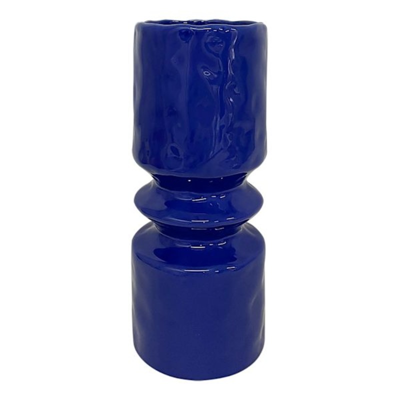 Tracey Boyd Blue Ceramic Vase, 12″