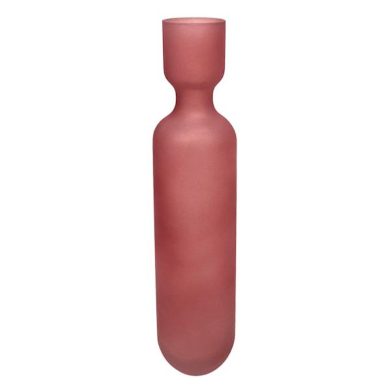 Tracey Boyd Dark Pink Glass Vase, 14″