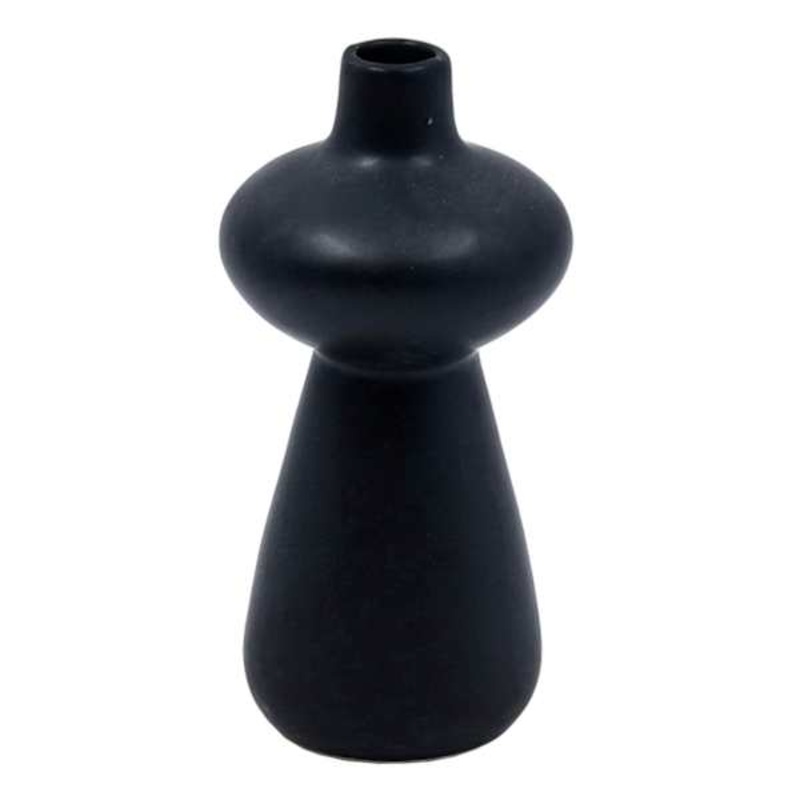 3X5 Black Ceramic Vase