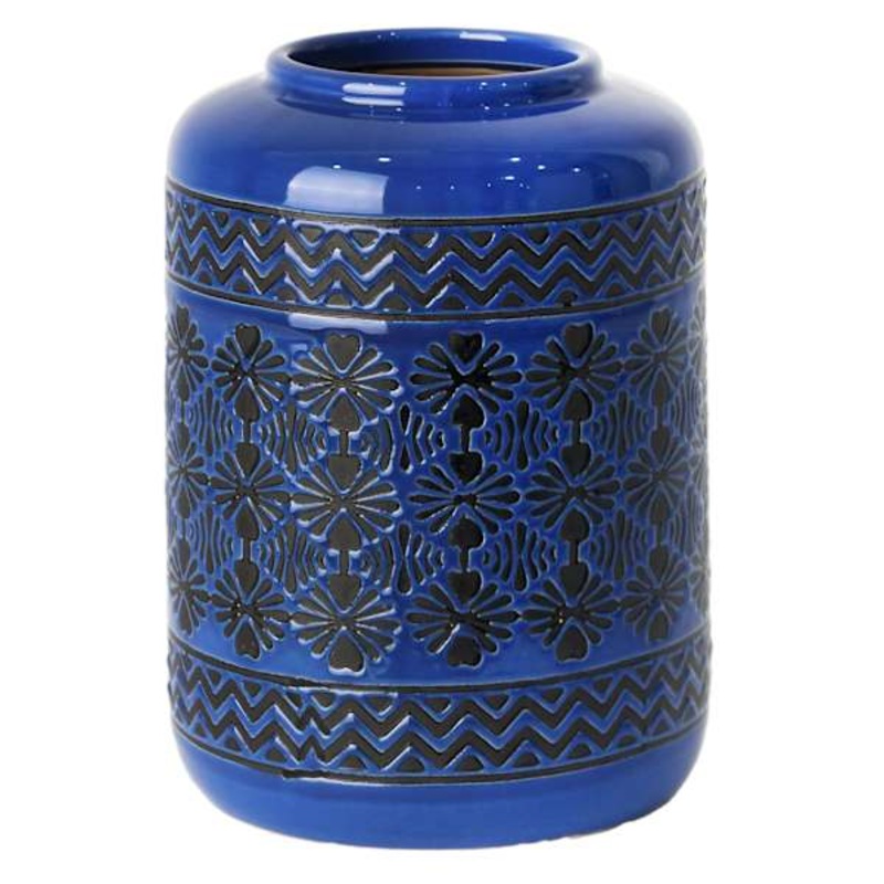 5X7 Blue Ceramic Vase