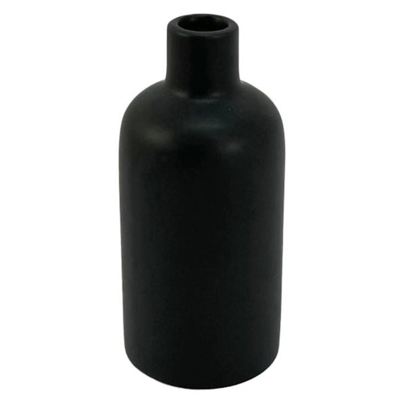 Black Ceramic Vase, Small