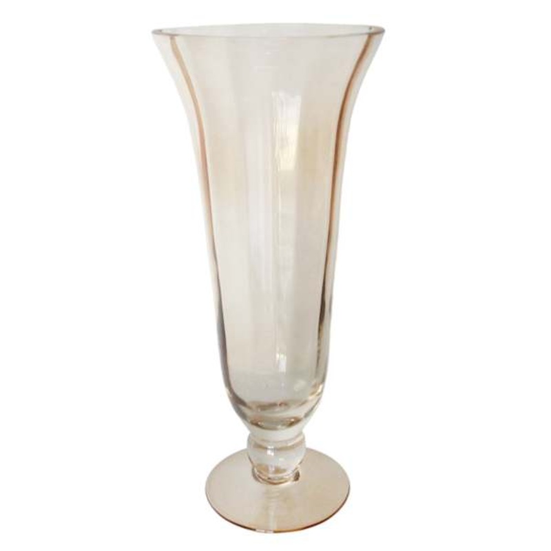 Brown Glass Vase, 12″