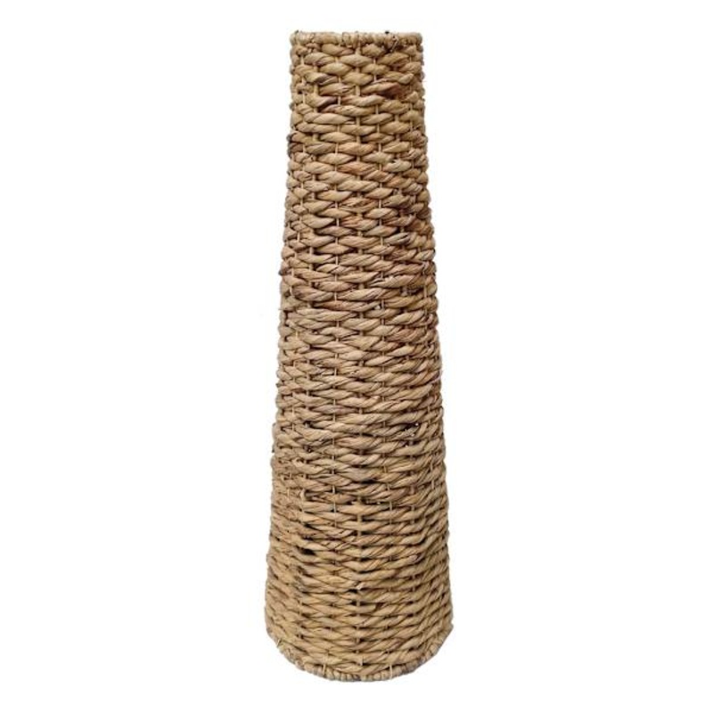Natural Water Hyacinth Vase, 34″