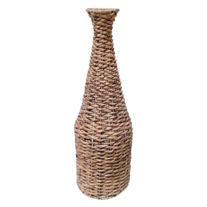 Natural Water Hyacinth Vase, 36″