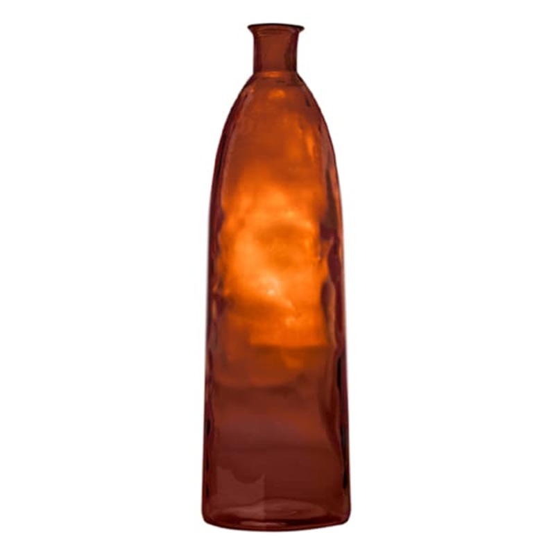 Rust Spanish Glass Vase, 32″