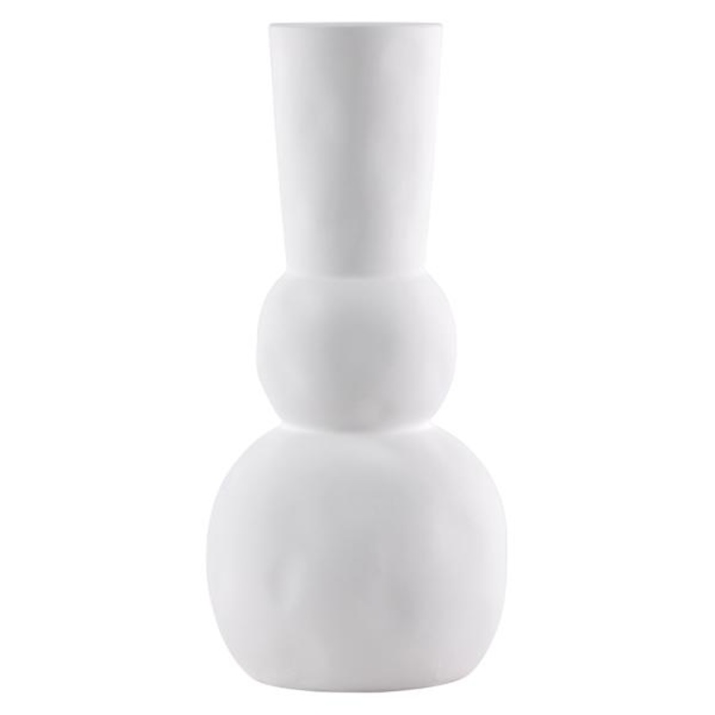 Tracey Boyd White Ceramic Vase, 12.5″