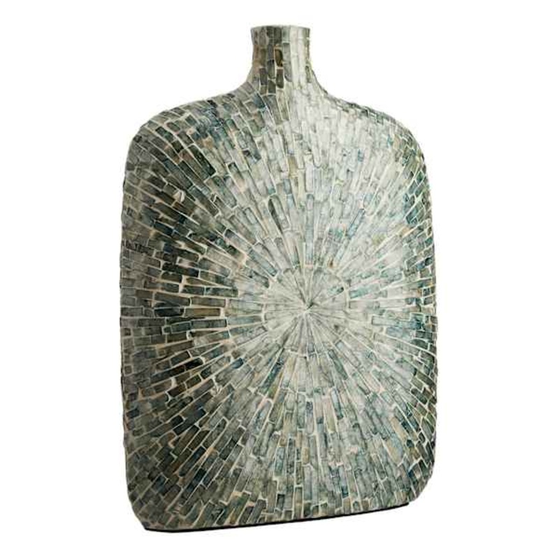 Ty Pennington Blue Capiz Mosaic Bottle Vase, 20″