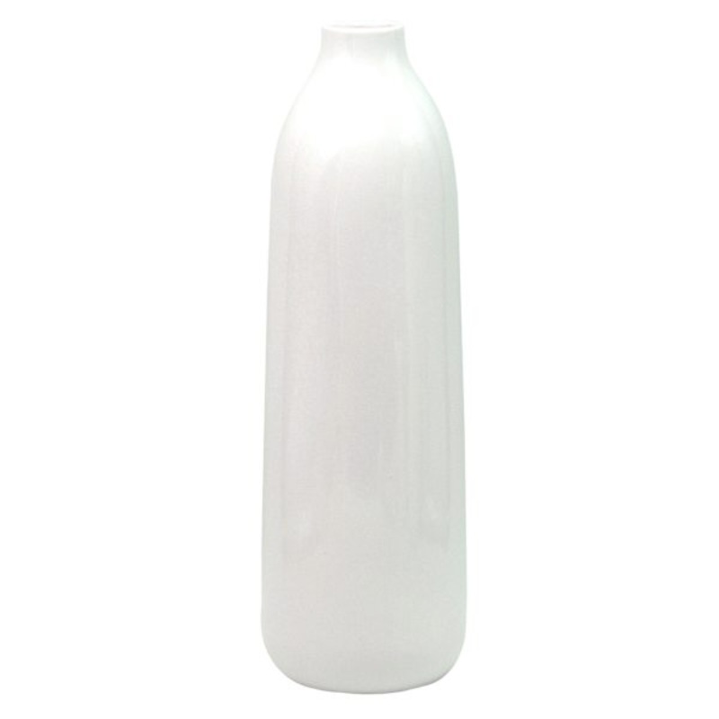 White Ceramic Vase, 16″