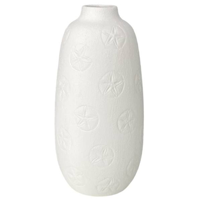 White Cream Vase, 12″