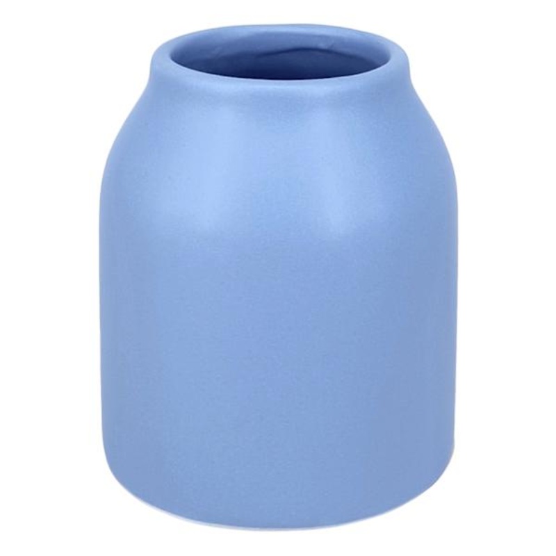 Blue Ceramic Vase, 4″