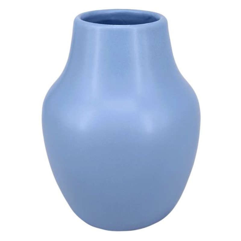 Blue Ceramic Vase, 5.5″