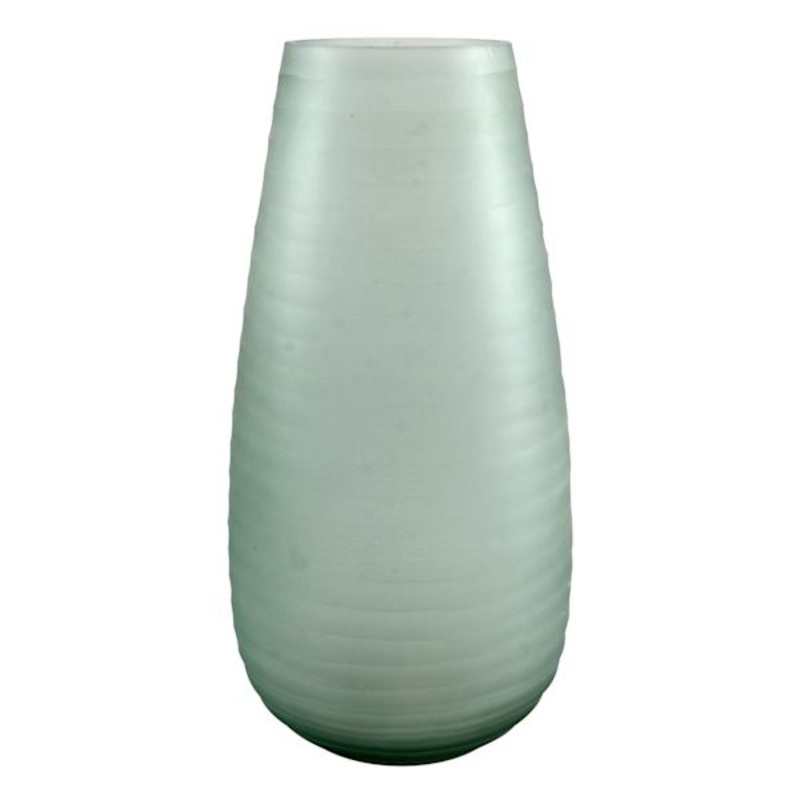 Blue Glass Vase, 14″