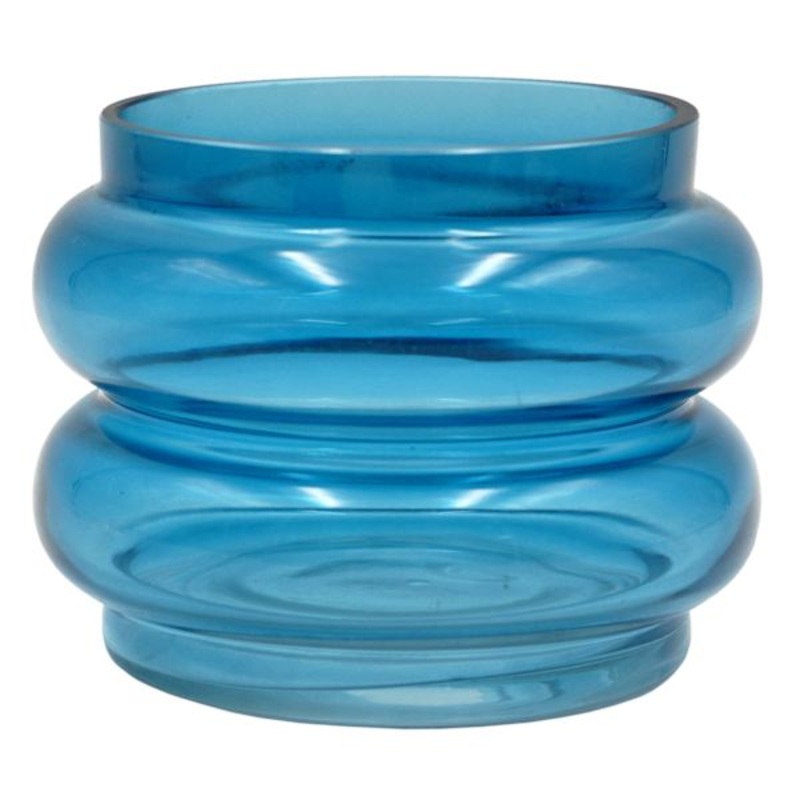 Blue Glass Vase, 4″
