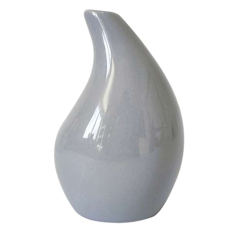 Blue Raindrop Ceramic Bud Vase, 5″