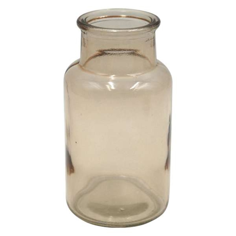 Brown Glass Bud Vase, 5″