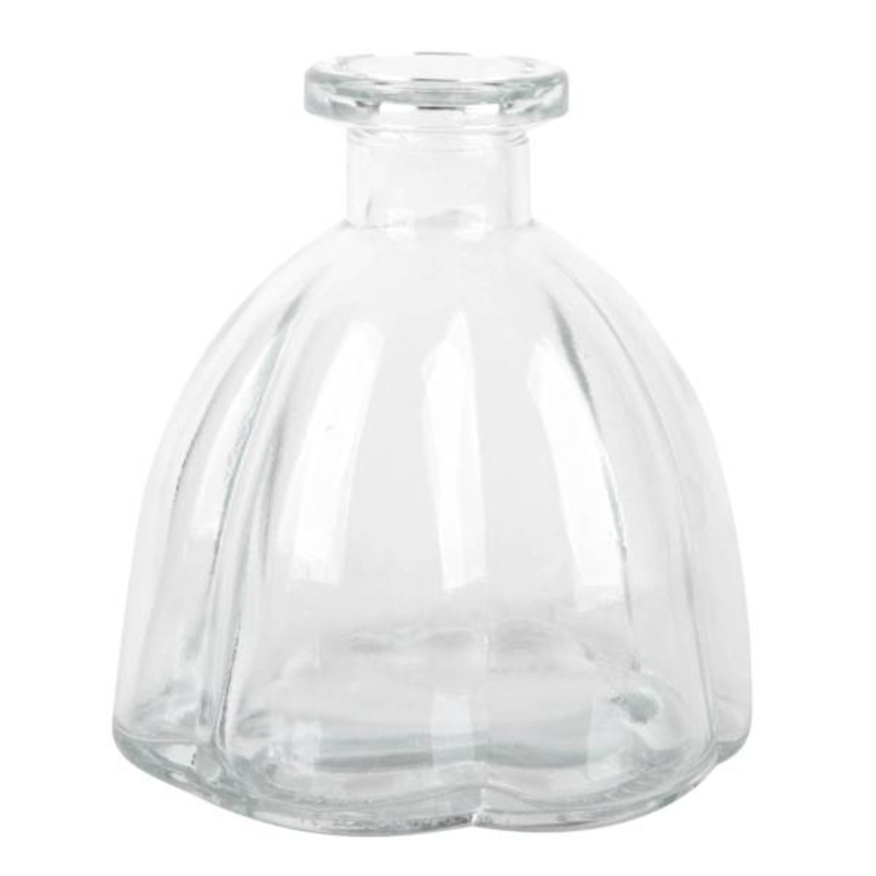 Clear Glass Bud Vase, 4″