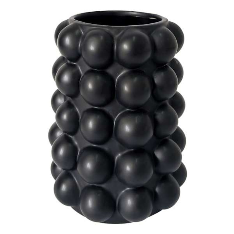 Crosby St. Black Bubble Vase, 6″