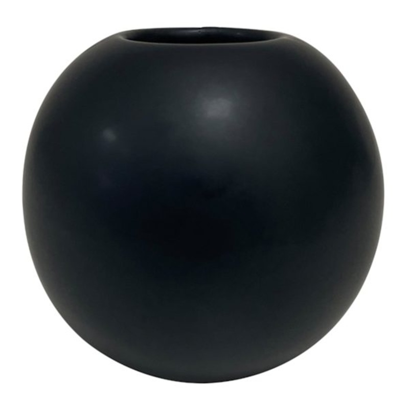 Crosby St. Black Ceramic Orb Vase, 5×4