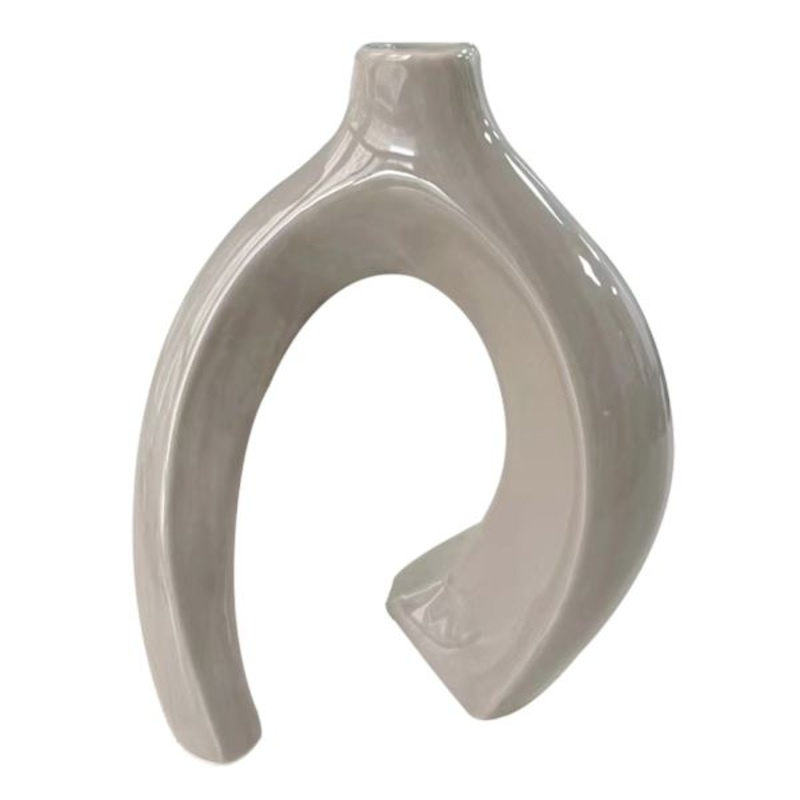 Crosby St. Brown Ceramic Vase, 6″