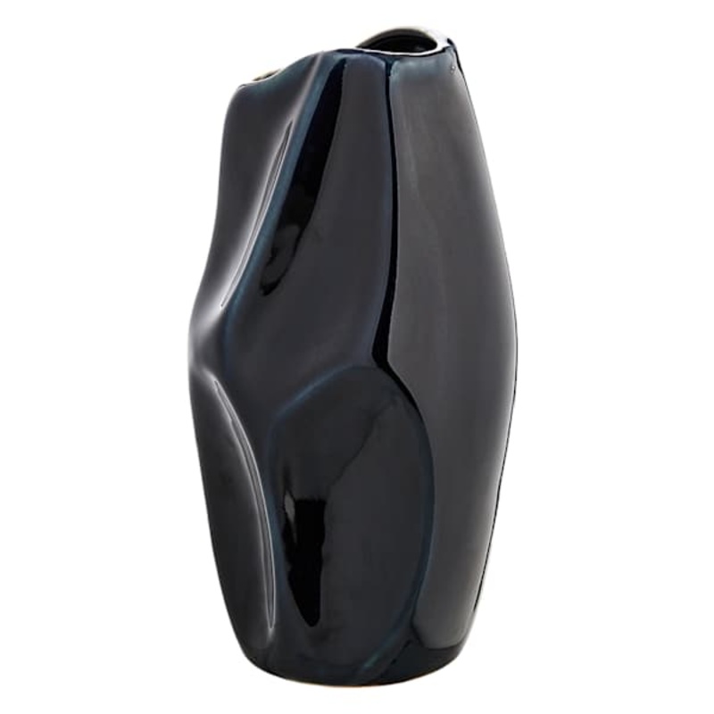 Crosby St. Navy Blue Porcelain Vase, 11″