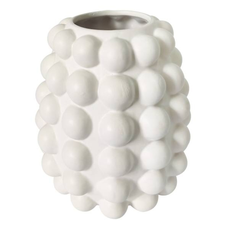 Crosby St. White Bubble Vase, 8″