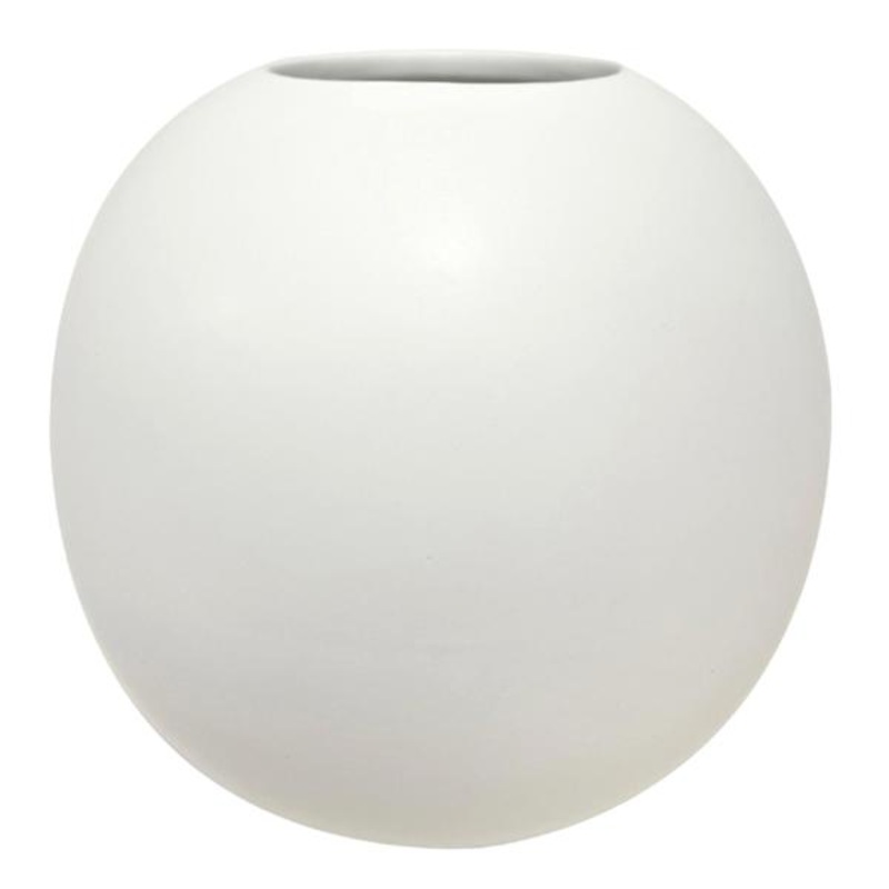 Crosby St. White Ceramic Orb Vase, 5×4
