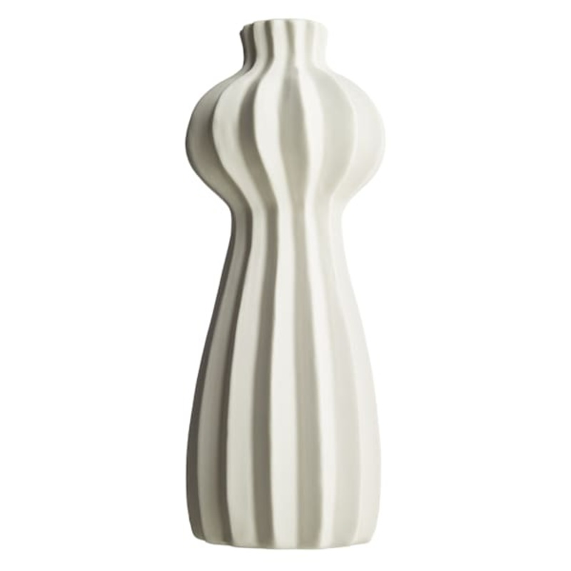Crosby St. White Ceramic Vase, 3.5×8.7