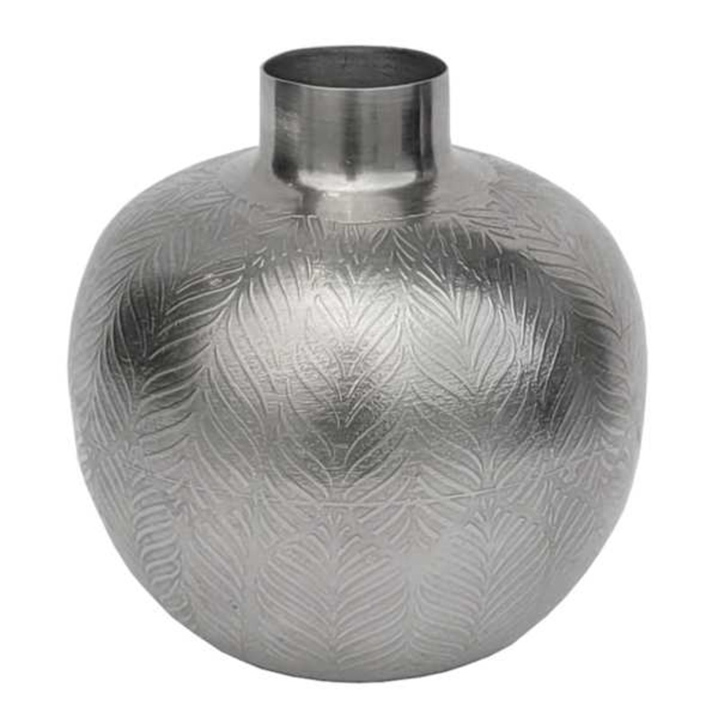 Etching Small Metal Vase, 4.2″