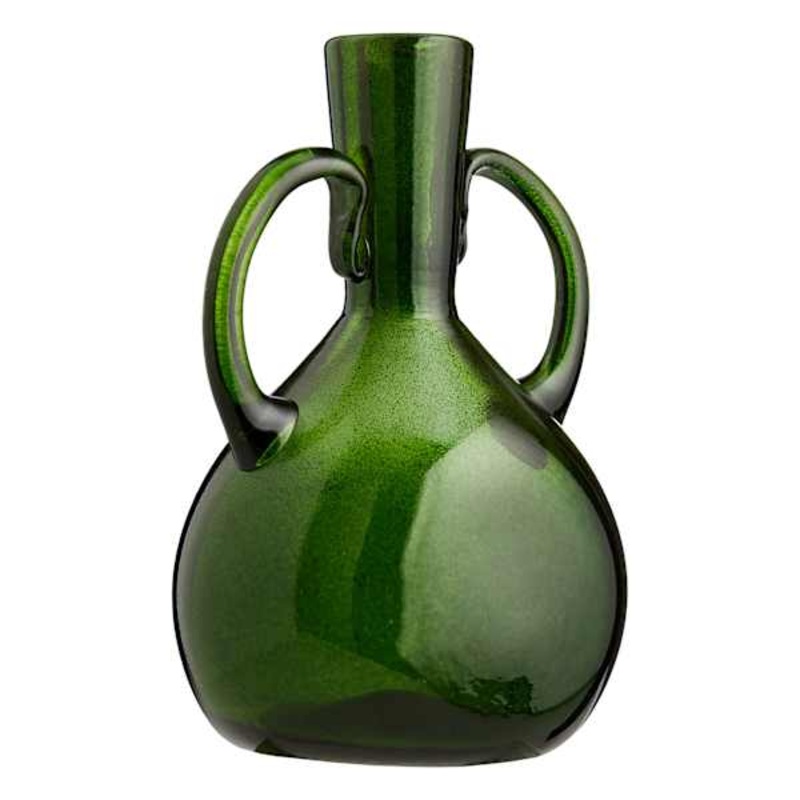 Found & Fable Green Glass Vase, 12″