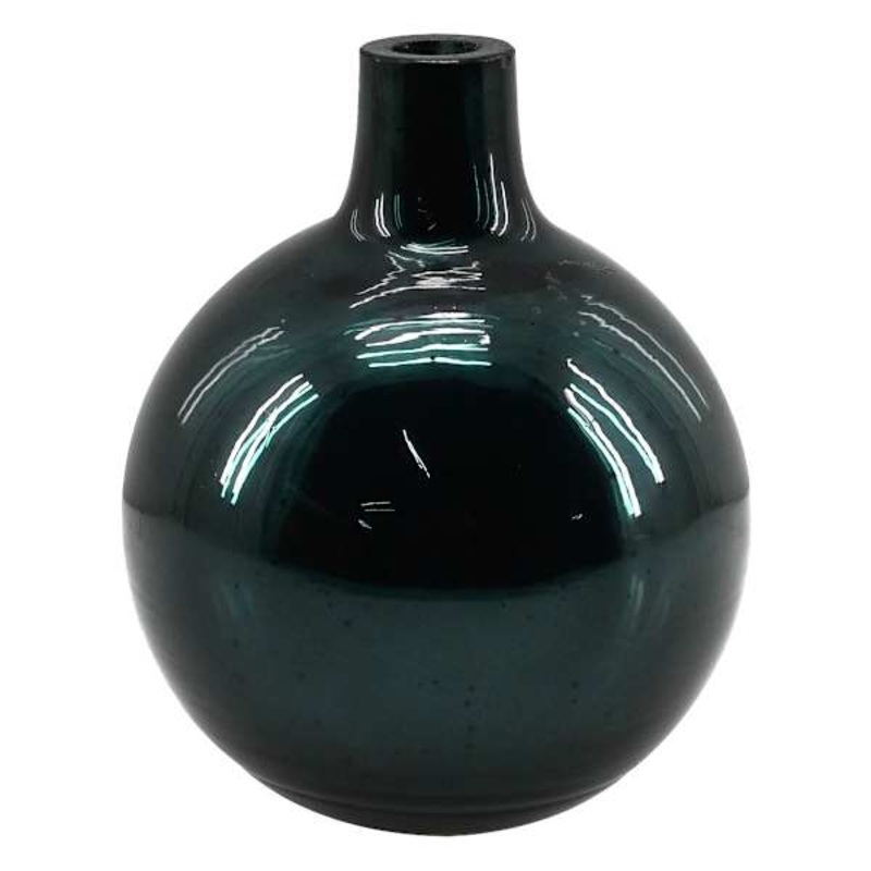 Found & Fable Green Glass Vase, 4″