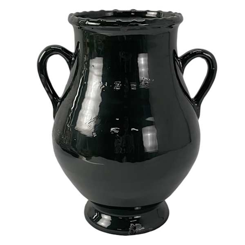 Found & Fable Green Glazed Vase, 14″