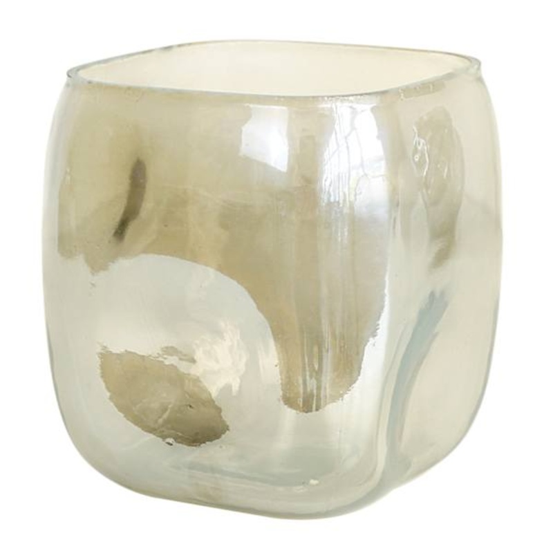Gold Glass Vase, 5″