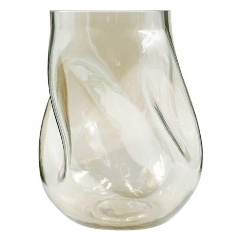 Gold Glass Vase, 7.5″