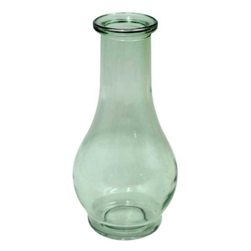 Green Glass Bud Vase, 6″