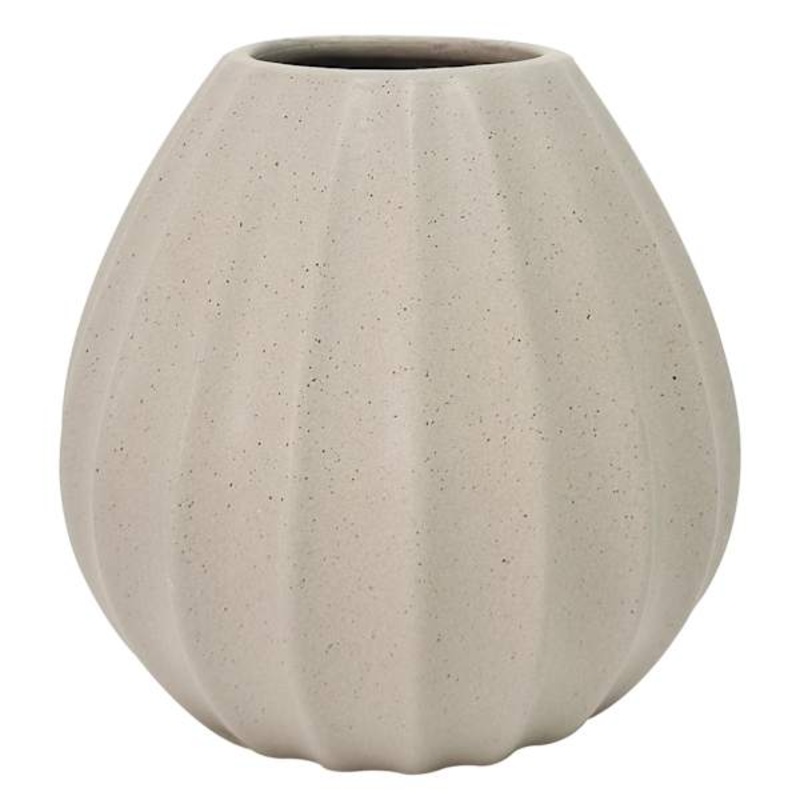 Grey Ceramic Vase, 5.25″