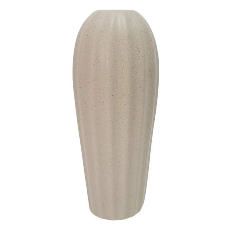 Grey Ceramic Vase, 7.9″